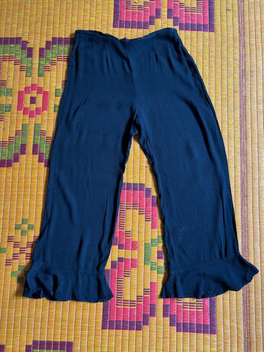 Reformation Wide Leg Black Pants SZ 4